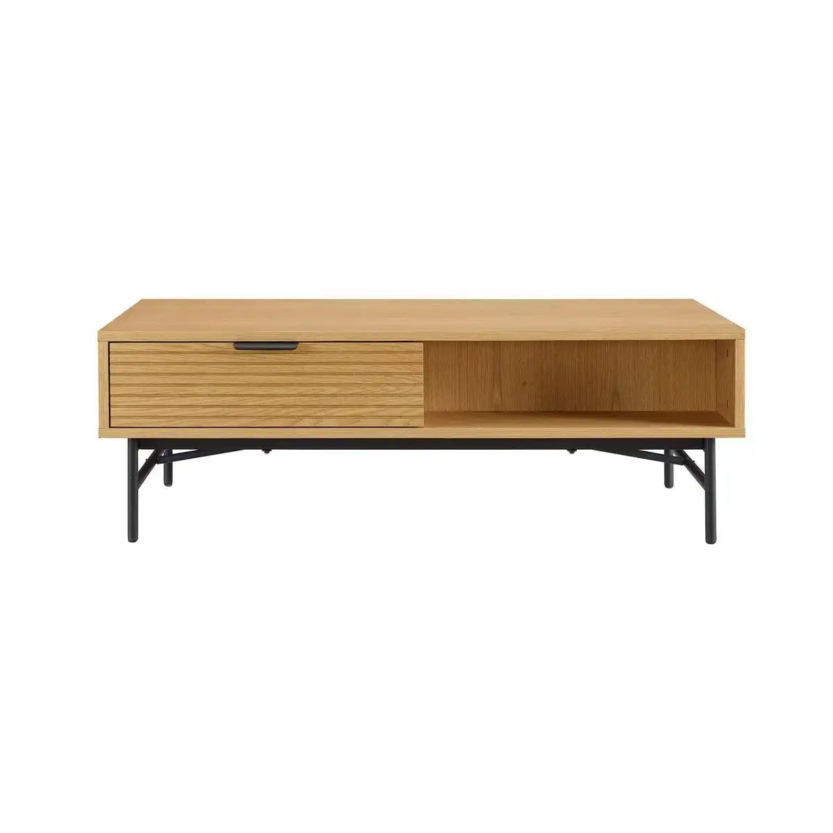 Couchtisch 120x60 cm Eiche Echtholzfurnier - HomeDesign Knaus
