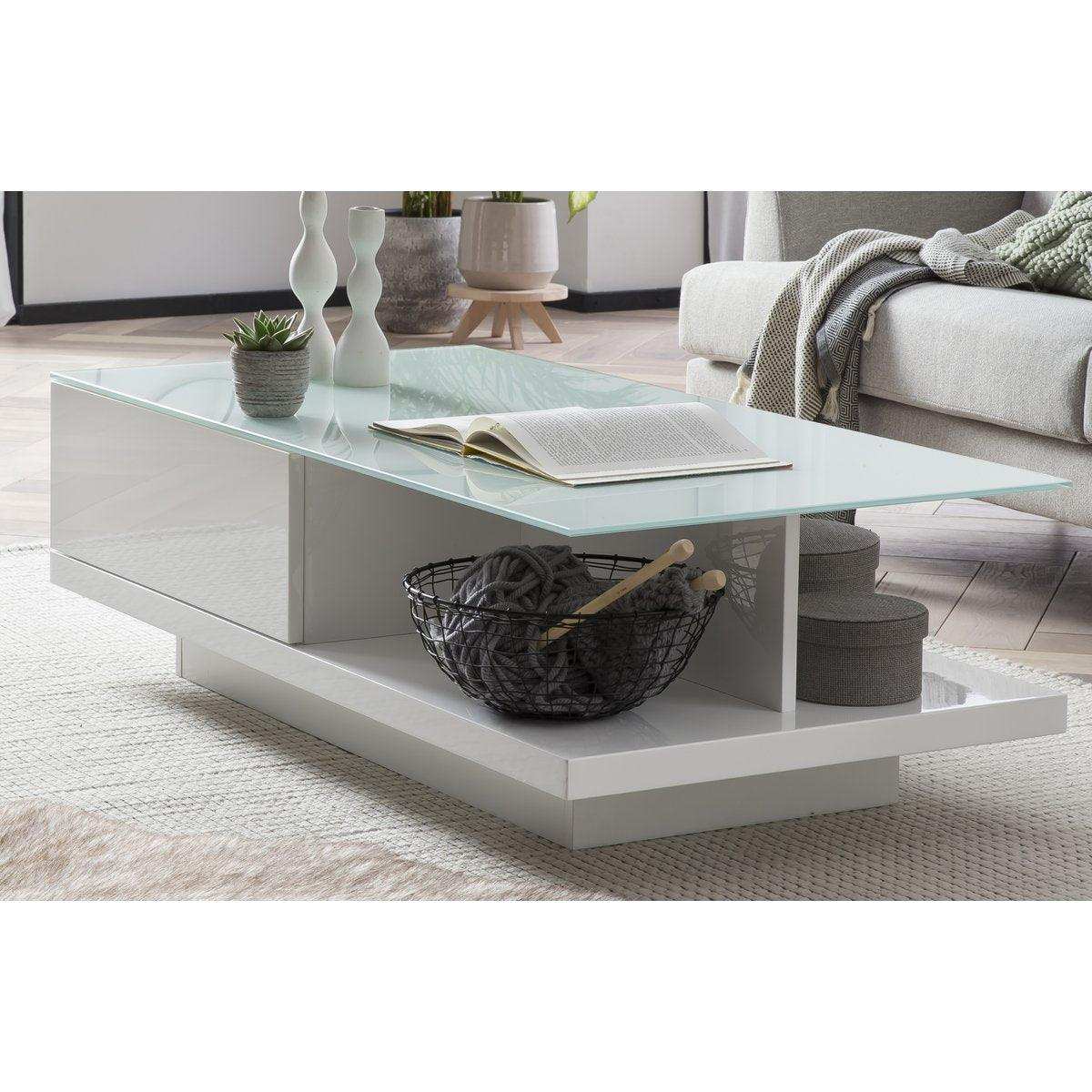 Couchtisch 120x60x36 cm weiß - HomeDesign Knaus