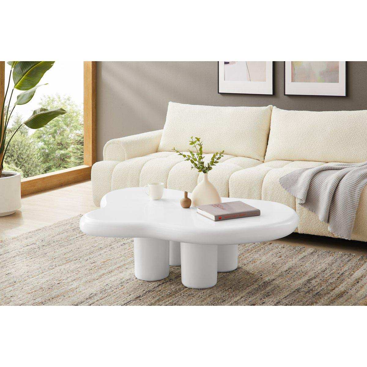 Couchtisch 123x89 cm Weiß - HomeDesign Knaus
