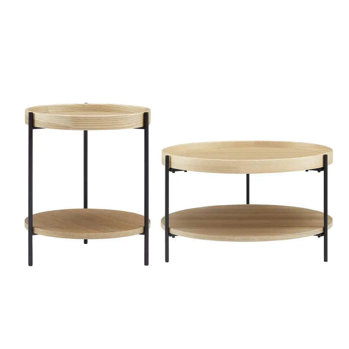 Couchtisch 2er Set Eiche - HomeDesign Knaus