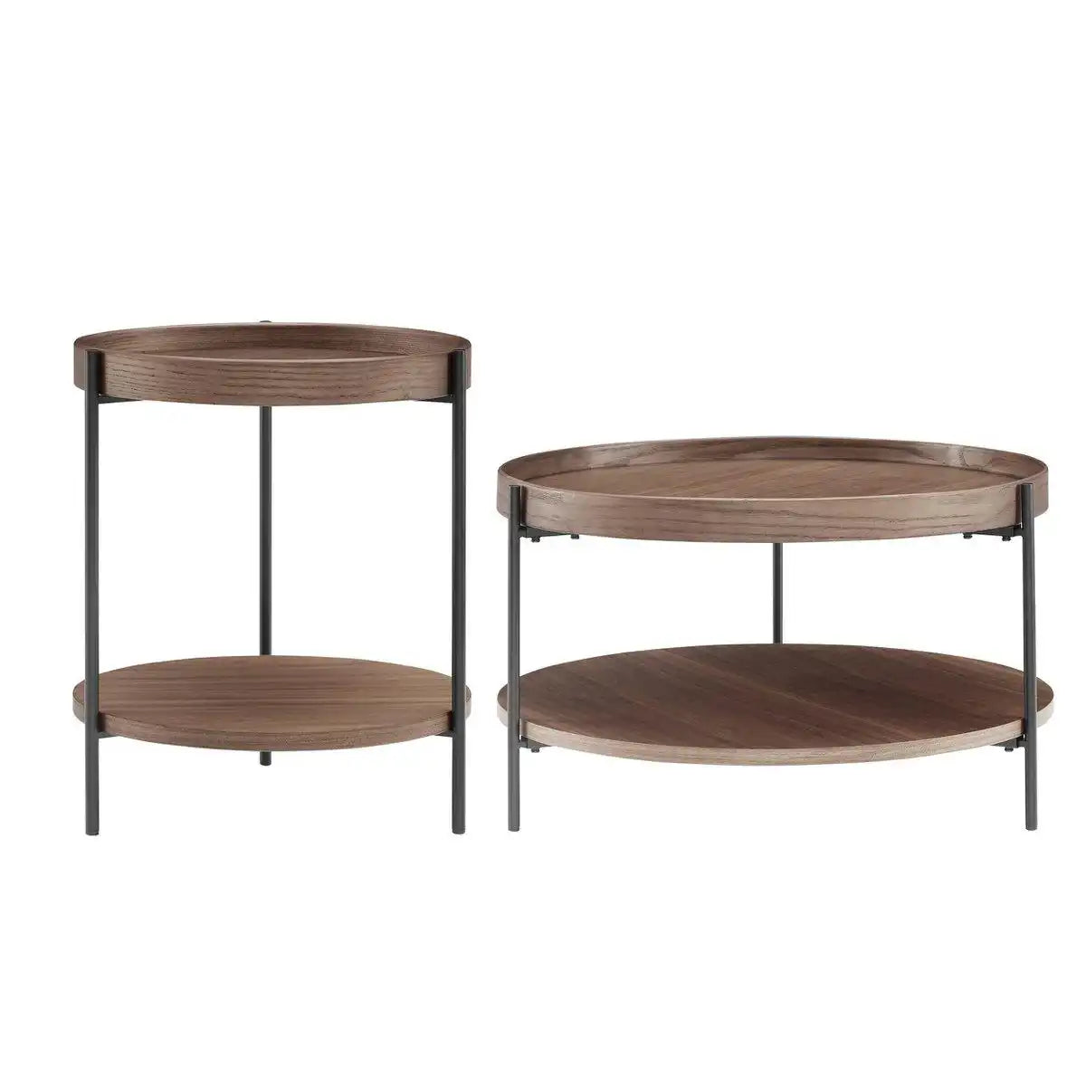 Couchtisch 2er Set Walnuss - HomeDesign Knaus