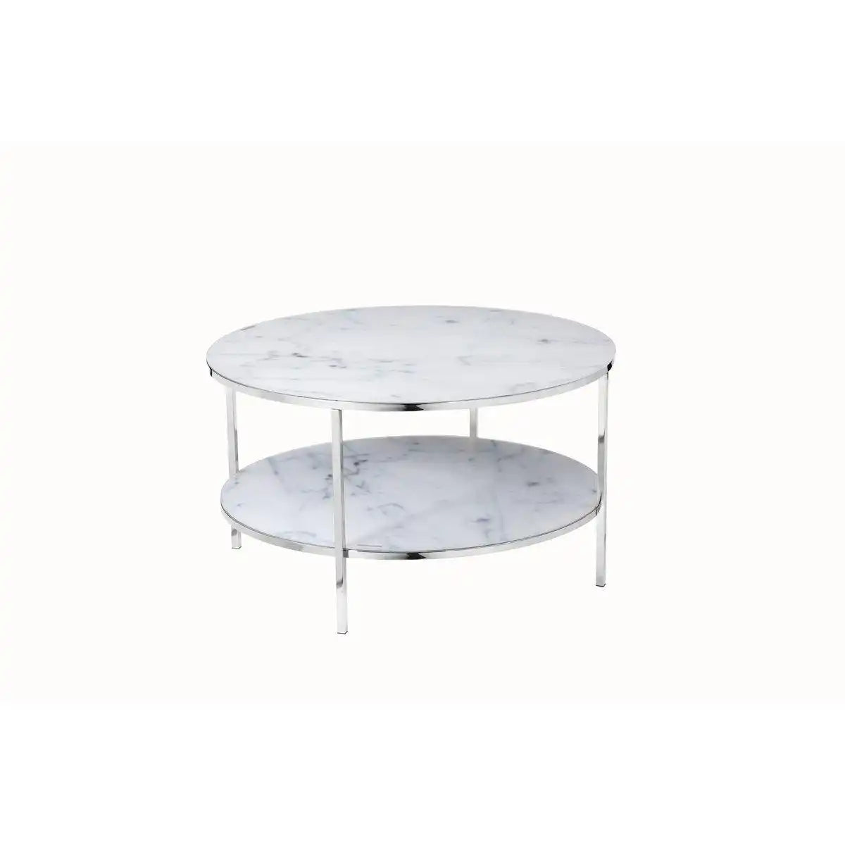 Couchtisch mit 2 Ablagen Ø 80 cm - HomeDesign Knaus