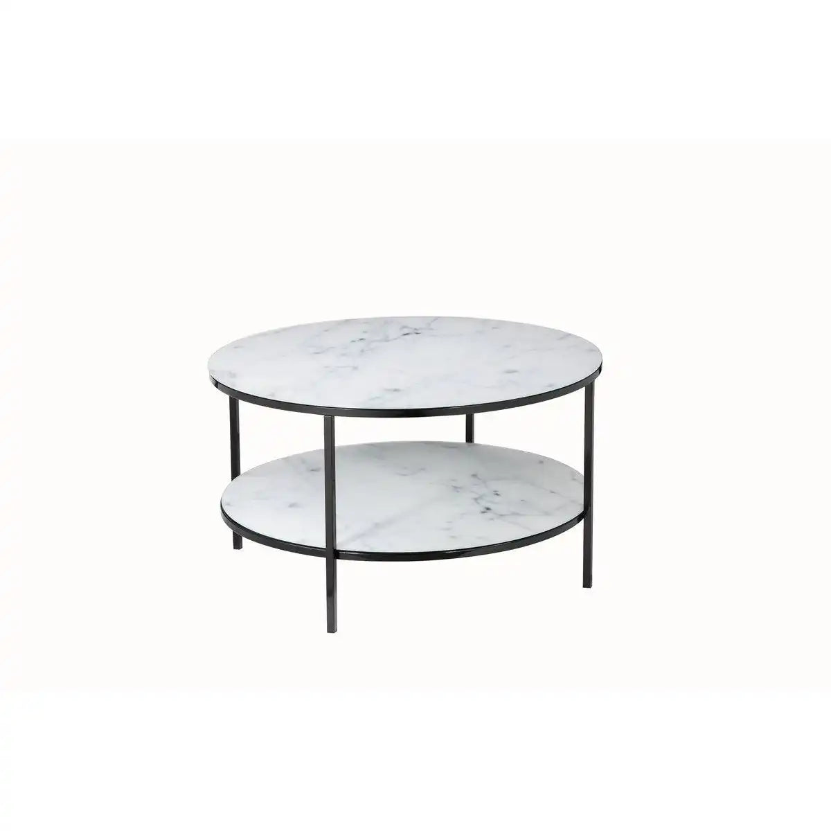 Couchtisch mit 2 Ablagen Ø 80 cm - HomeDesign Knaus