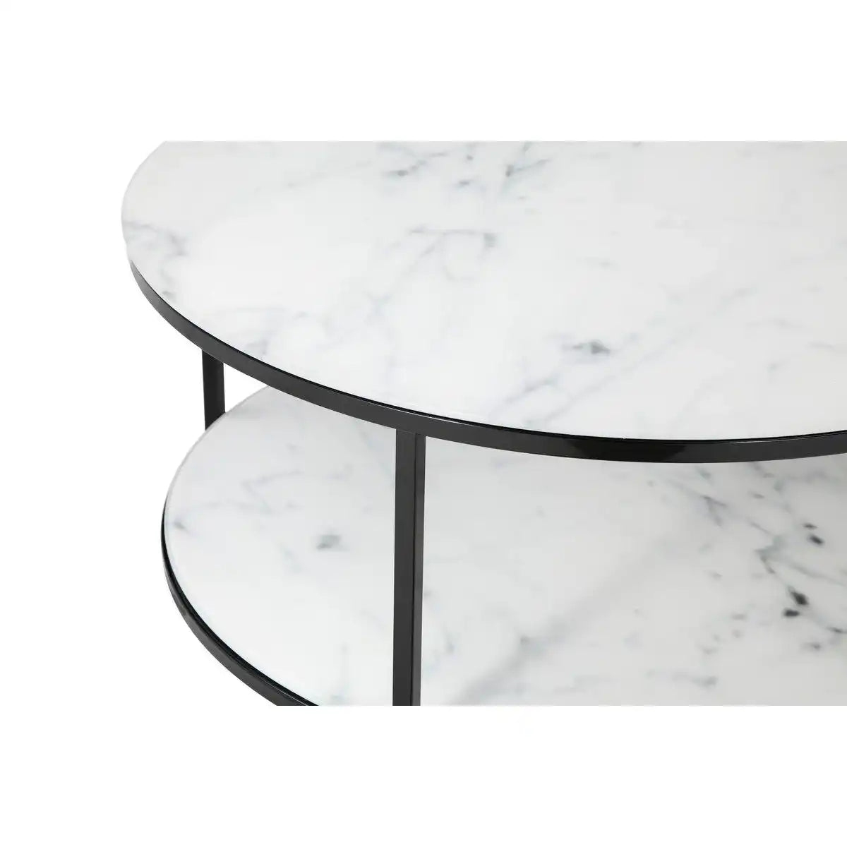 Couchtisch mit 2 Ablagen Ø 80 cm - HomeDesign Knaus