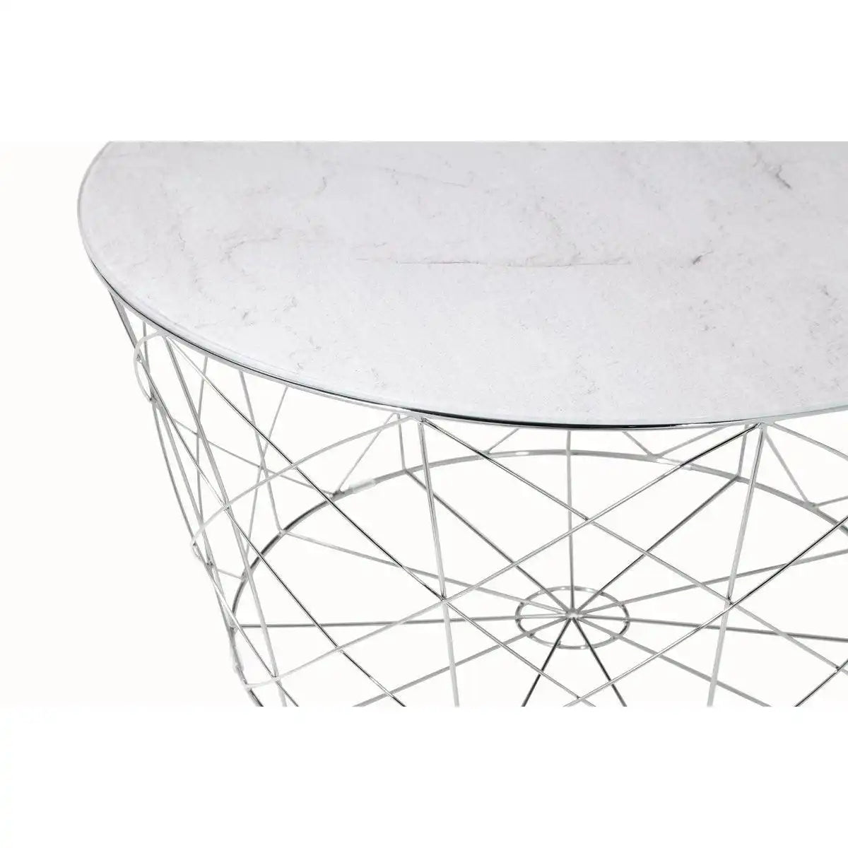 Couchtisch mit Metallkorb Ø 80 cm - HomeDesign Knaus
