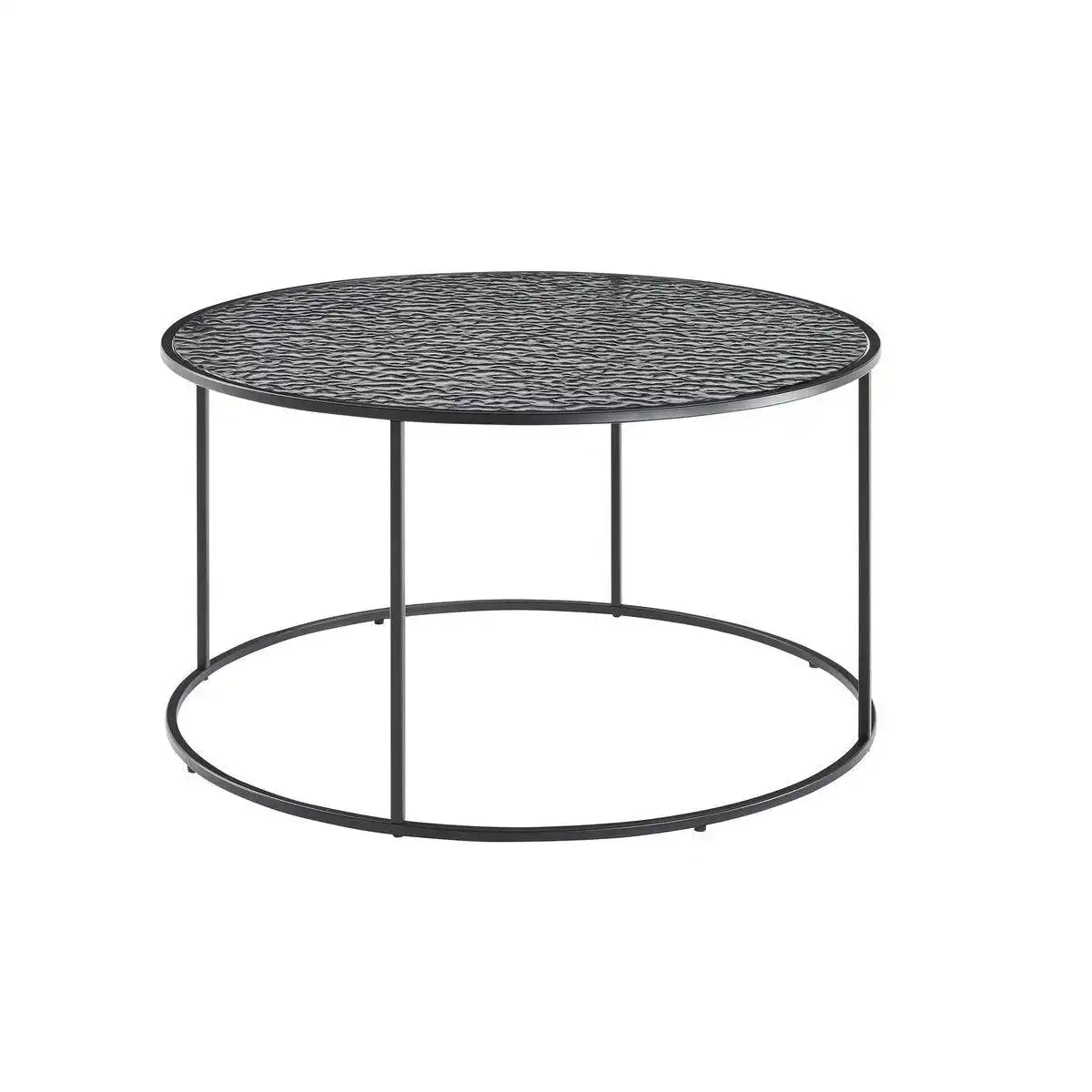 Couchtisch Ø 80 cm Schwarz - HomeDesign Knaus
