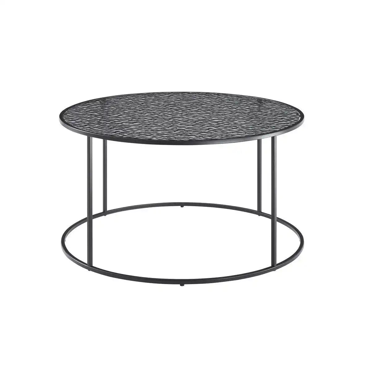 Couchtisch Ø 80 cm Schwarz - HomeDesign Knaus