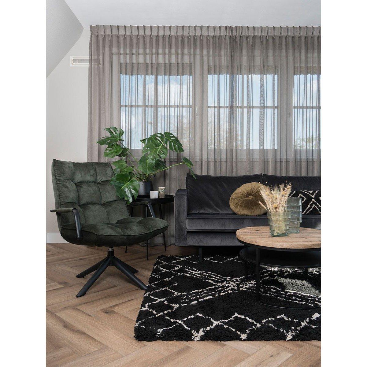 Couchtisch Sarno Schwarz 60 x 60 cm - HomeDesign Knaus