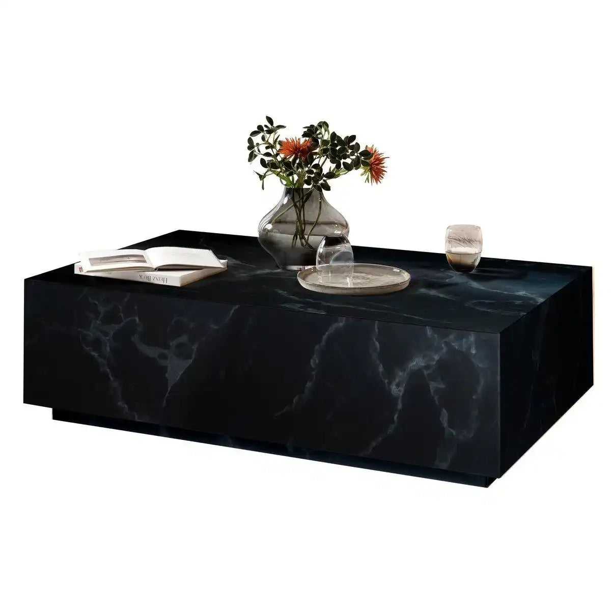 Couchtisch Schwarz, 120x75 cm - HomeDesign Knaus