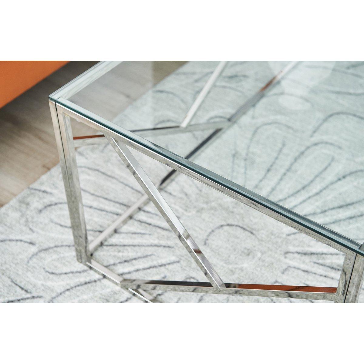 Couchtisch silber 120x60 cm - HomeDesign Knaus