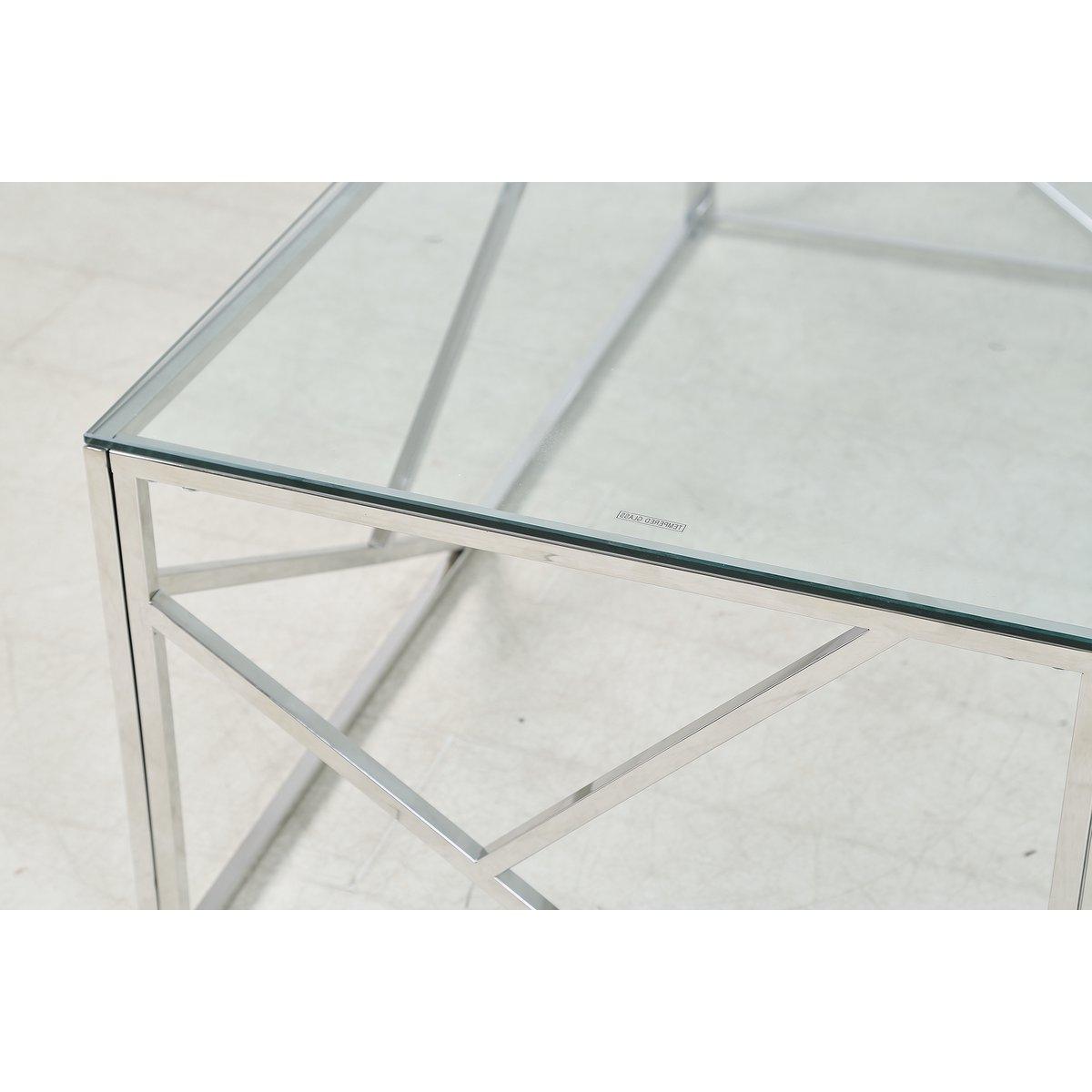 Couchtisch silber 120x60 cm - HomeDesign Knaus