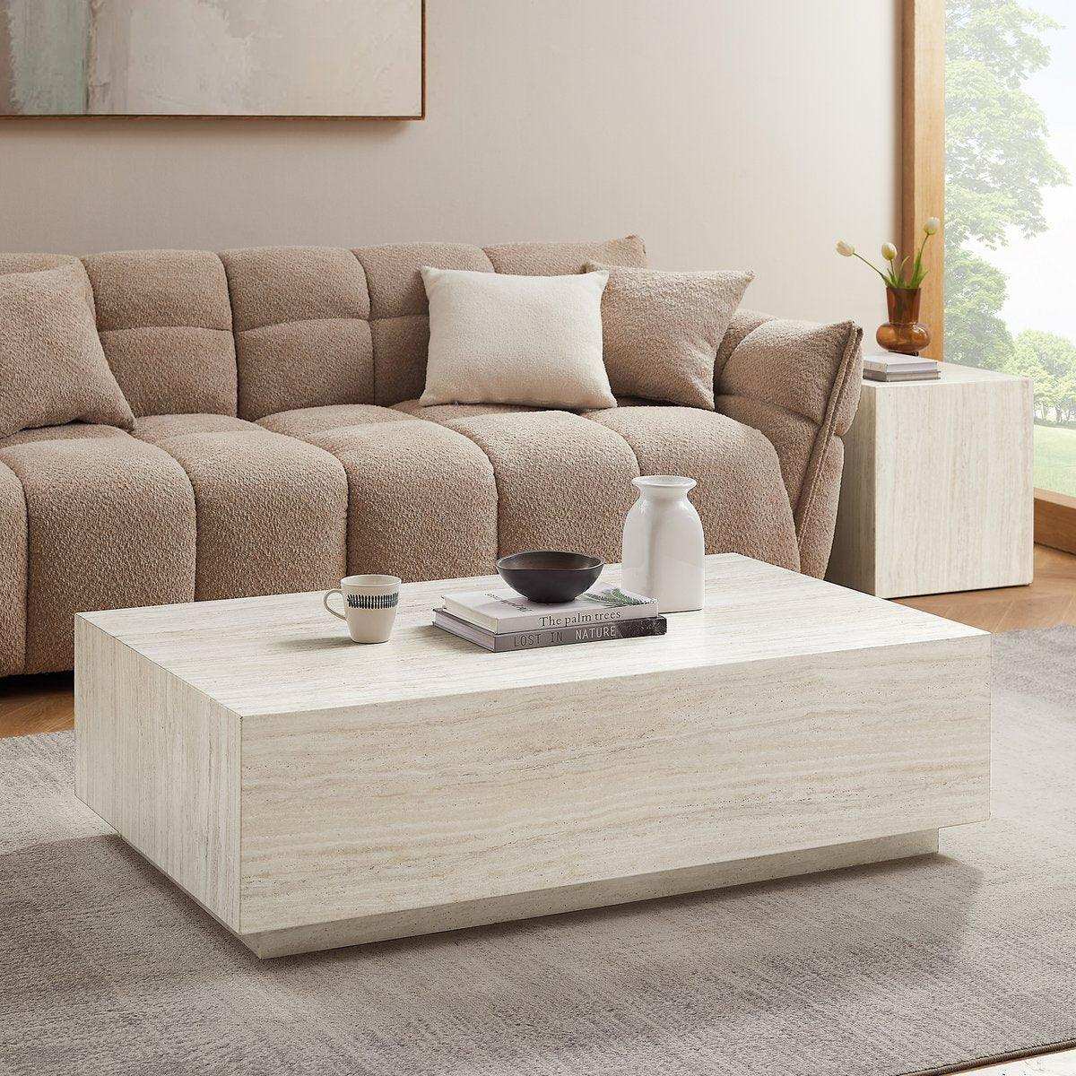 Couchtisch Travertin 120x75 cm - HomeDesign Knaus