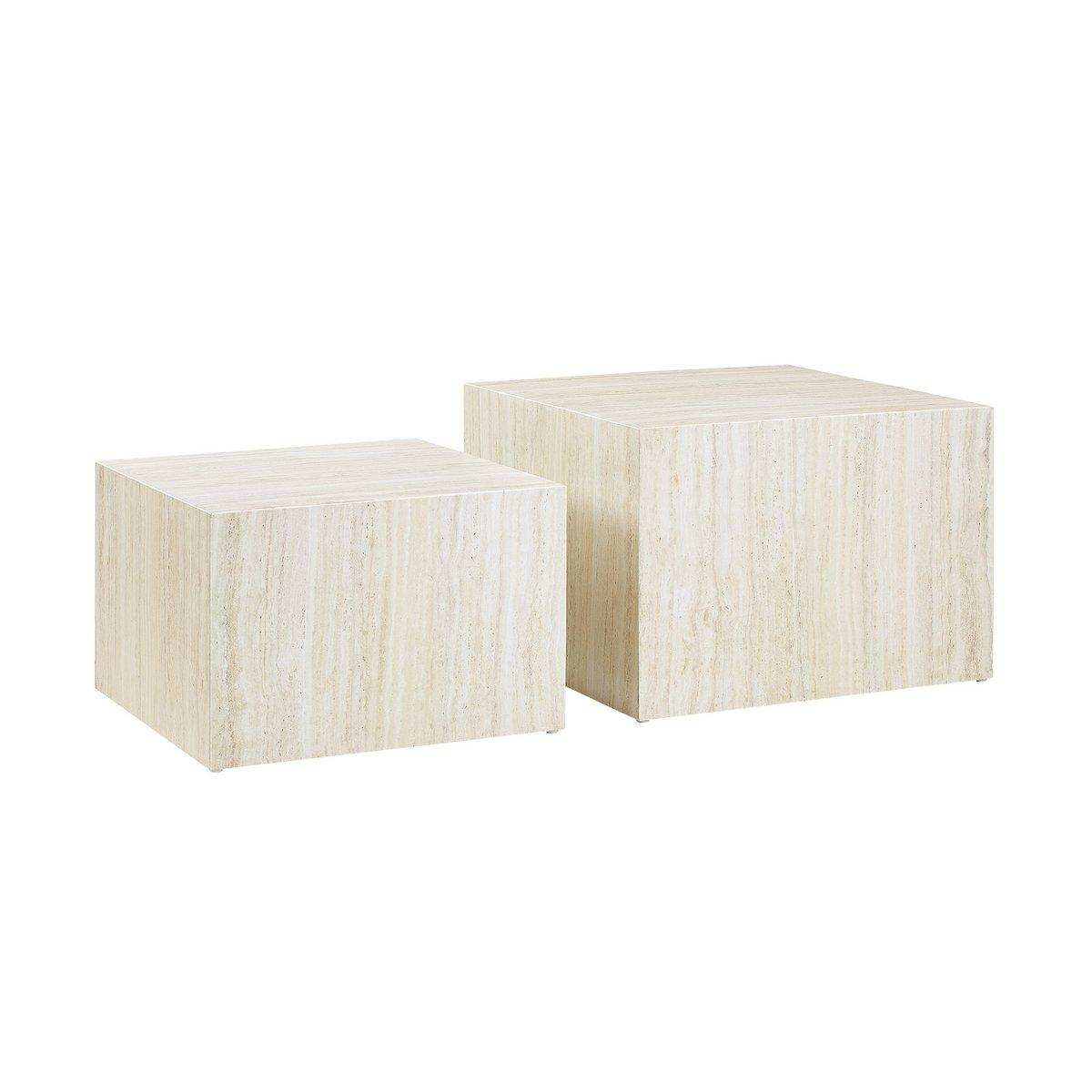 Couchtisch Travertin 2er Set - HomeDesign Knaus