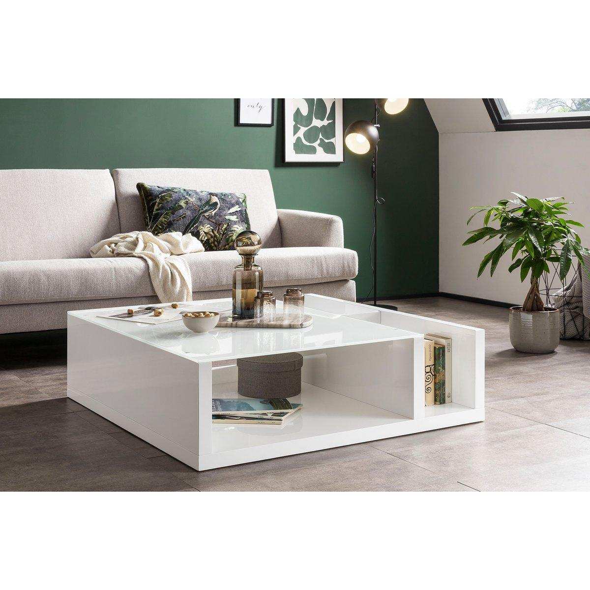 Couchtisch Weiß 100x100 cm - HomeDesign Knaus