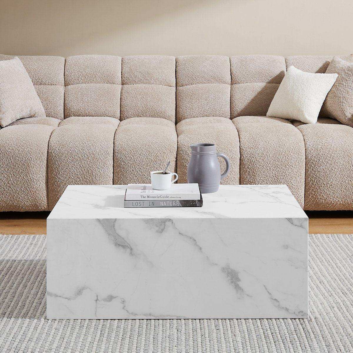 Couchtisch Weiß 90x60 cm - HomeDesign Knaus