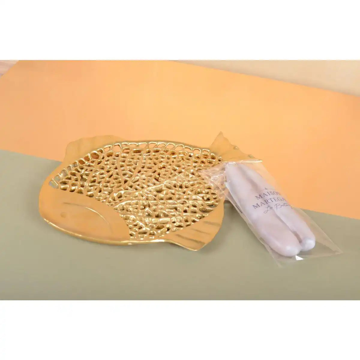 Coupé Decorative Poisson Dore 32x26x2cm - HomeDesign Knaus