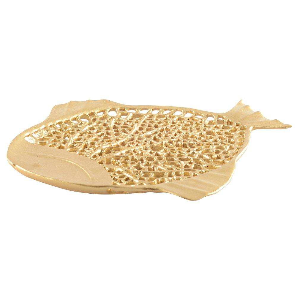 Coupé Decorative Poisson Dore 32x26x2cm - HomeDesign Knaus