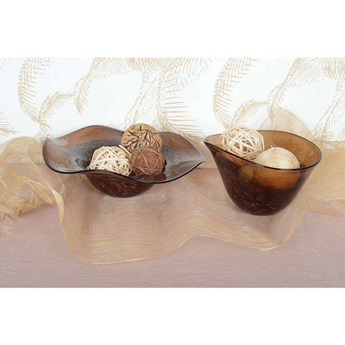 COUPE DEKORATIVES MARRON 29X21X17CM - HomeDesign Knaus