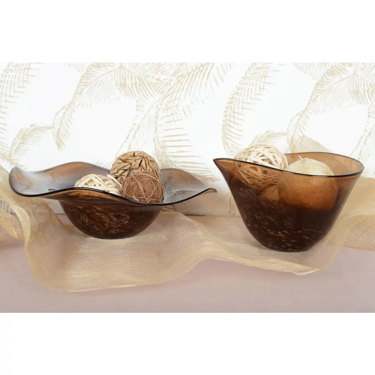 COUPE DEKORATIVES MARRON 40X40X10CM - HomeDesign Knaus