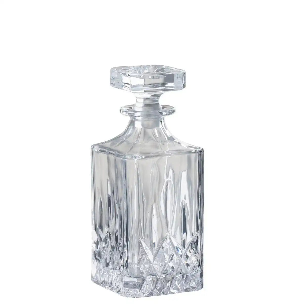 Cut Karaffe Dekantierkaraffe + Stopfen aus geschliffenem Glas 700ml - HomeDesign Knaus