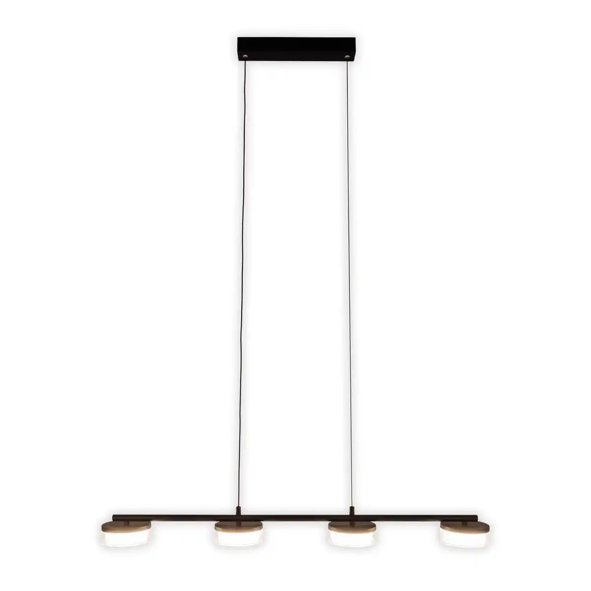 LED Pendelleuchte "CIMO" aus Metall und Kunststoff in Schwarz, mit integrierter LED, Länge 96 cm
