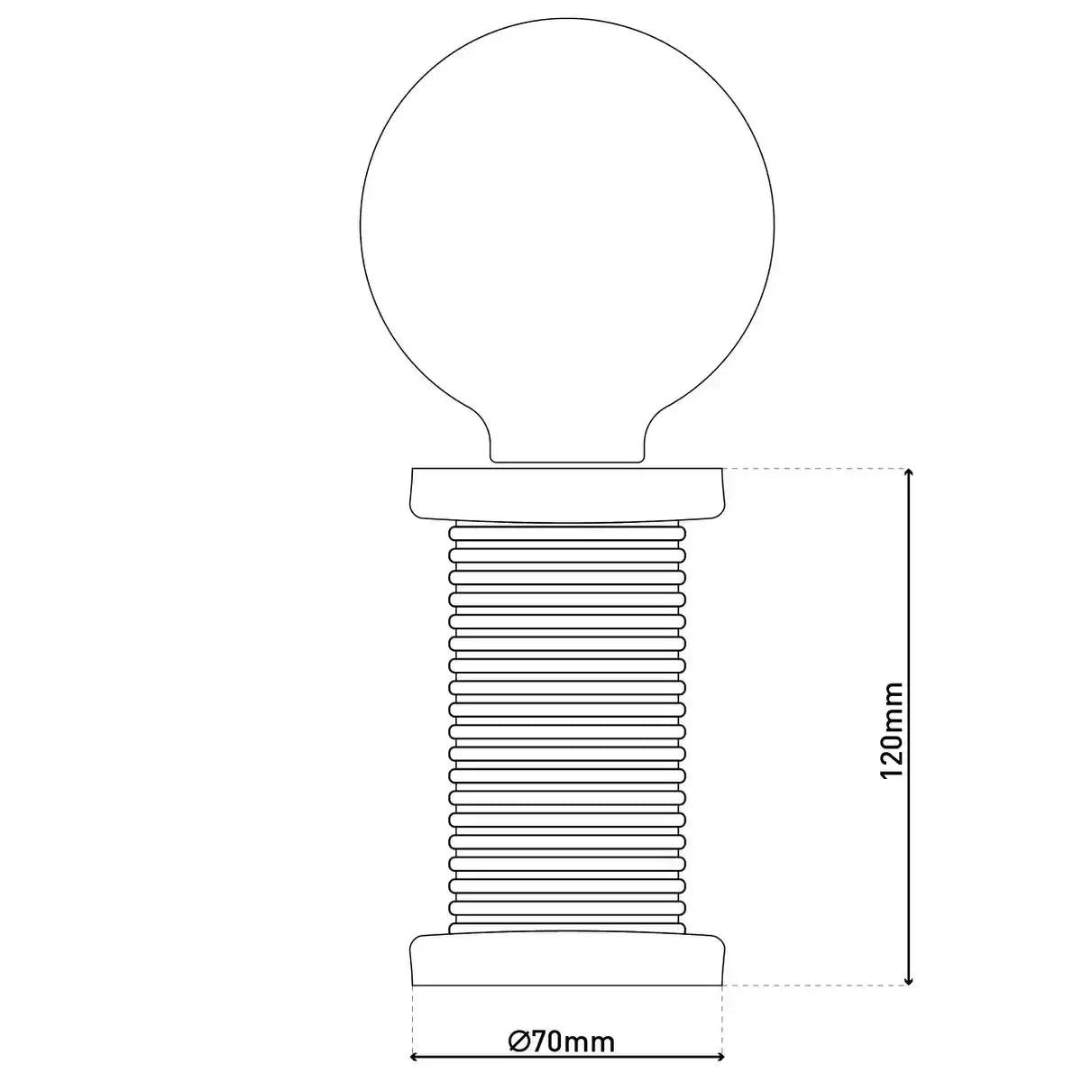 Tischleuchte max. 12cm hoch, Deko-Tischleuchte aus Metall und Kunststoff und Textilmaterial in pink-weiß, E27-Fassung, Tischlampe für Esszimmer, Küche, Kinderzimmer, Diele