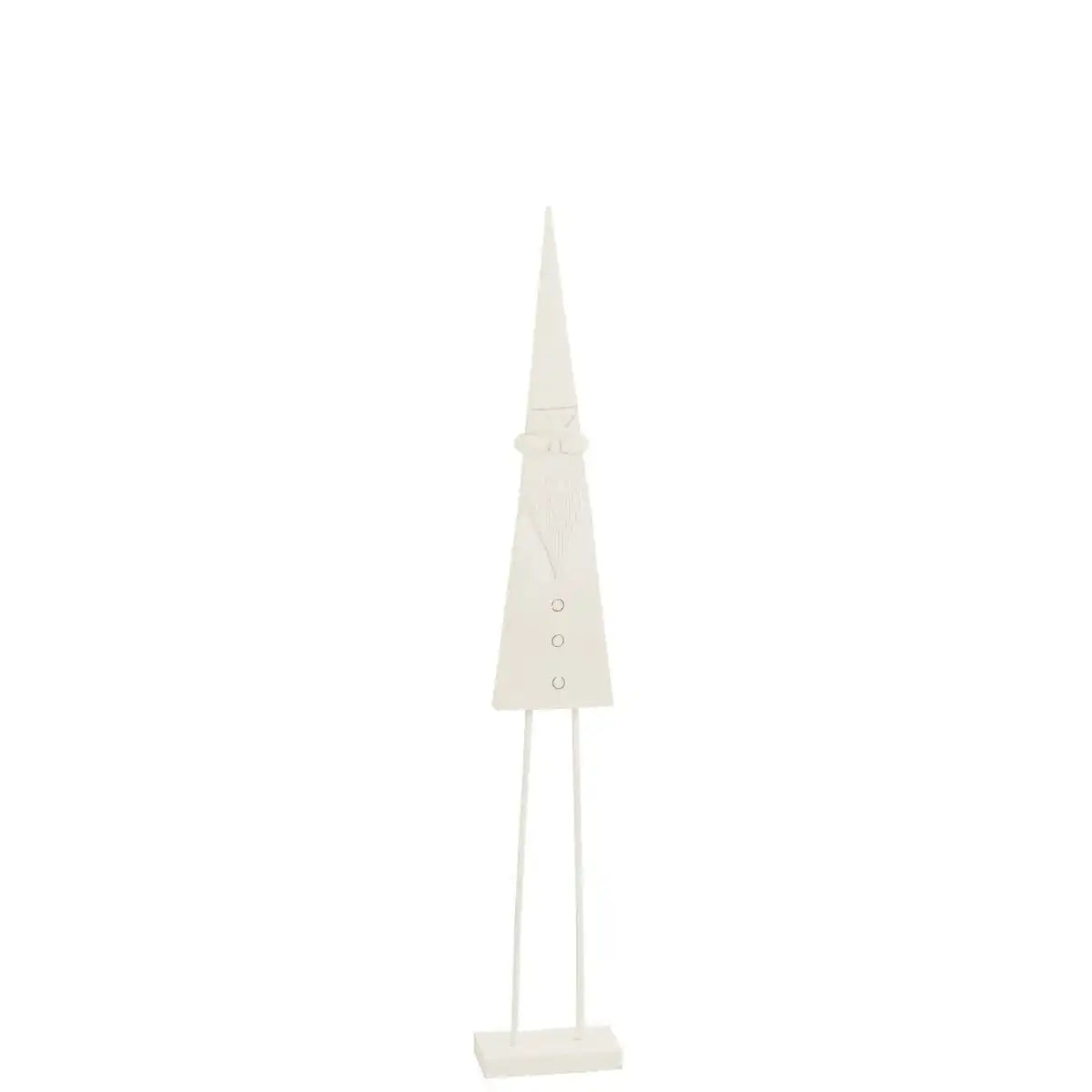 J-Line Weihnachtsfigur zu Fuß – Holz – Weiß – mittelgroß