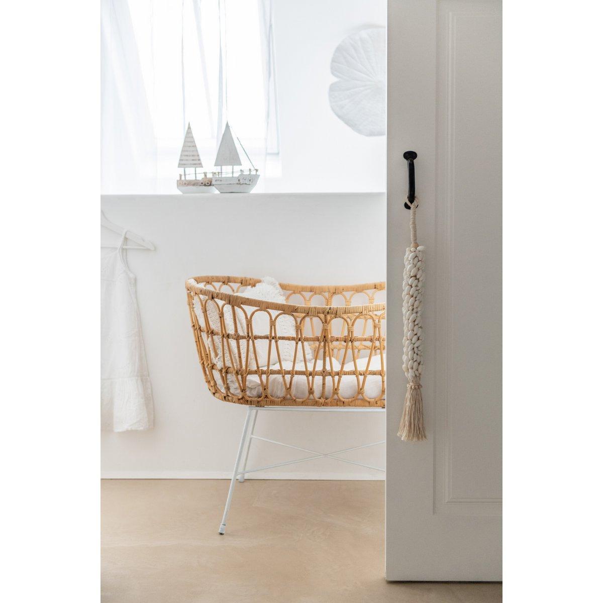 J-Line Pendelleuchte Shells Dora Long Rope Beige