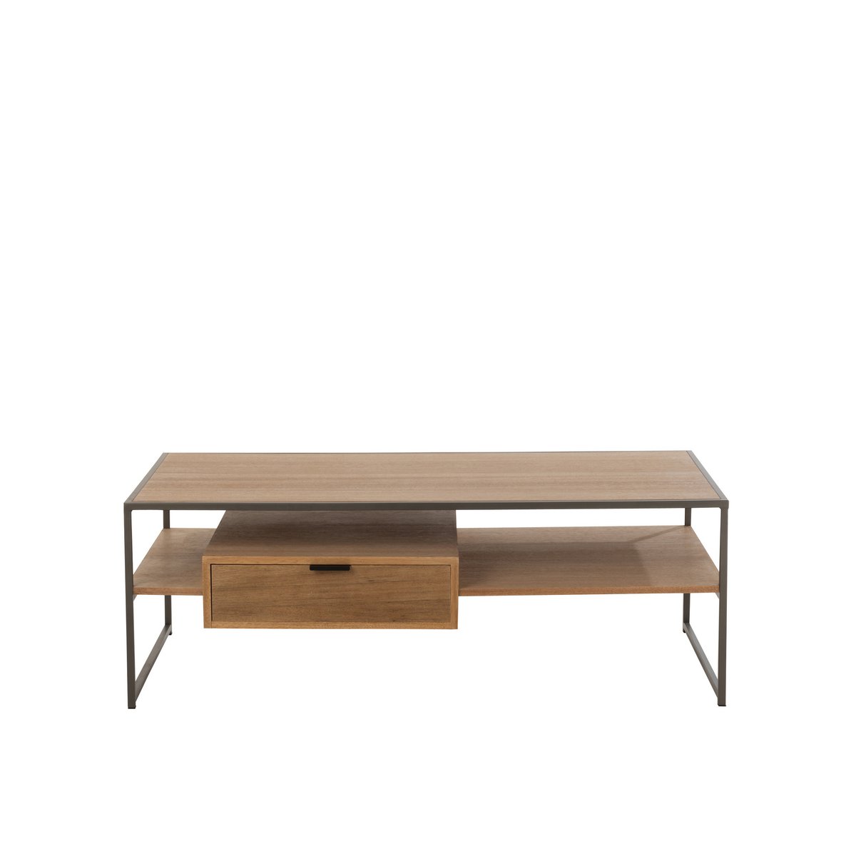 J-Line TV-Schrank – 1 Schublade – Holz/Metall – Natur