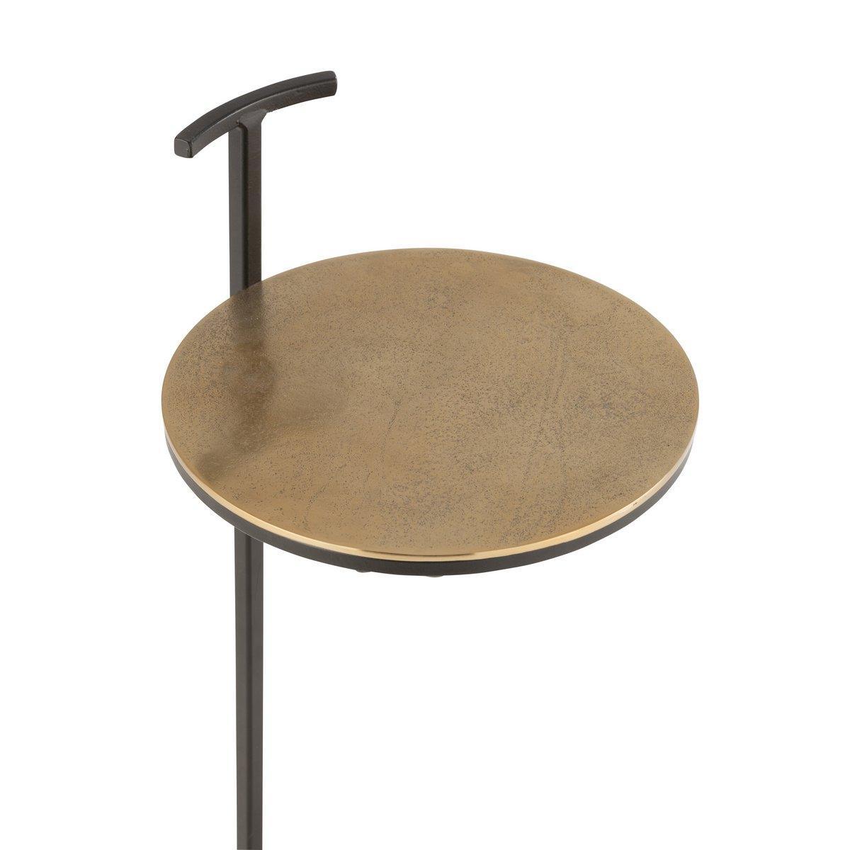 J-Line Beistelltisch Toni – Aluminium/Eisen – Gold/Schwarz