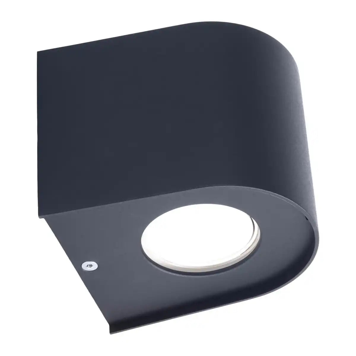 Die LED Außenwandleuchte "ALECTO" misst 10,5 x 11,7 cm und ist 10 cm hoch. Sie besteht aus einem hochwertigen Kunststoff mit einer leicht strukturierten Oberfläche, die wie lackiert wirkt. Zeitloses Schwarz macht die Leuchte universell einsetzbar.