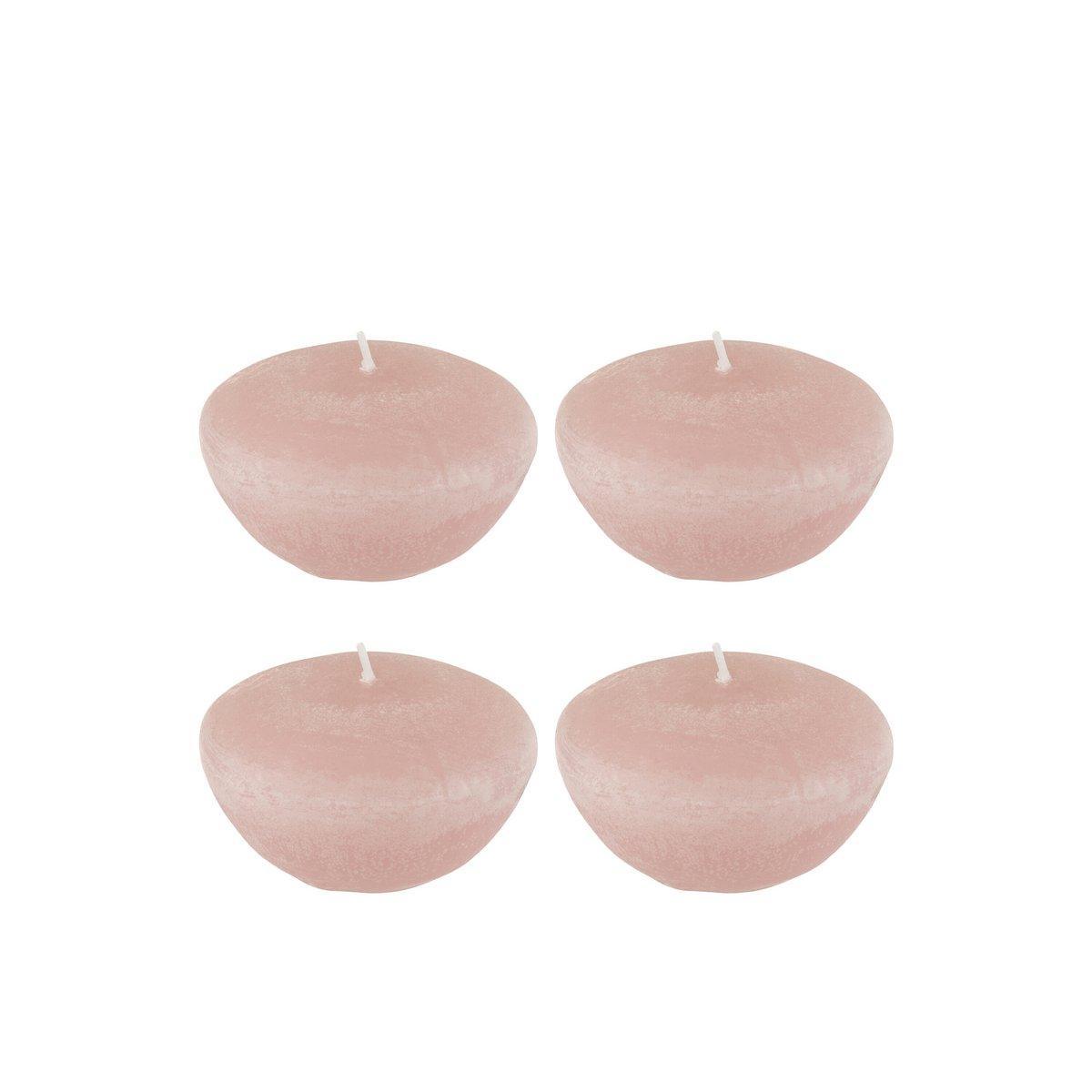 J-Line Box mit 4 Schwimmkerzen – Rosa – L – 8U