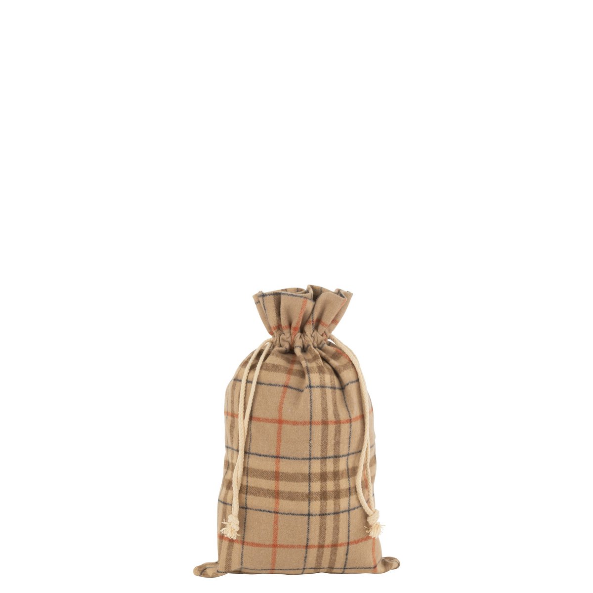 J-Line Bag Christmas Check Textile Beige/Braun Medium