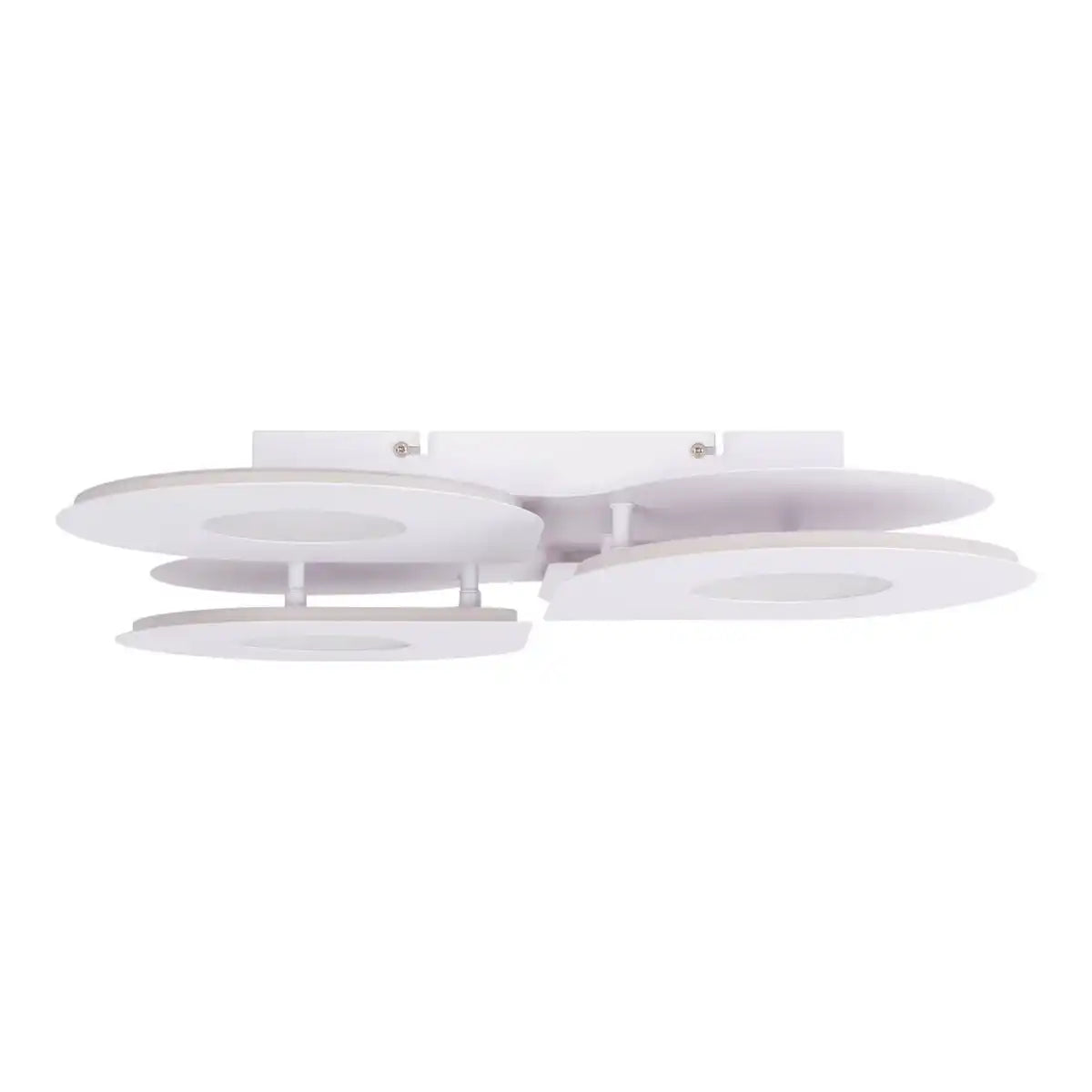 LED Deckenleuchte "SMILLA" weiß, 50 x 50 cm, 8 cm, Metall und Kunststoff, integrierte LEDs, 2400 lm, dimmbar, CCT-Funktion 3.000-6.500 K, Nachtlichtfunktion.