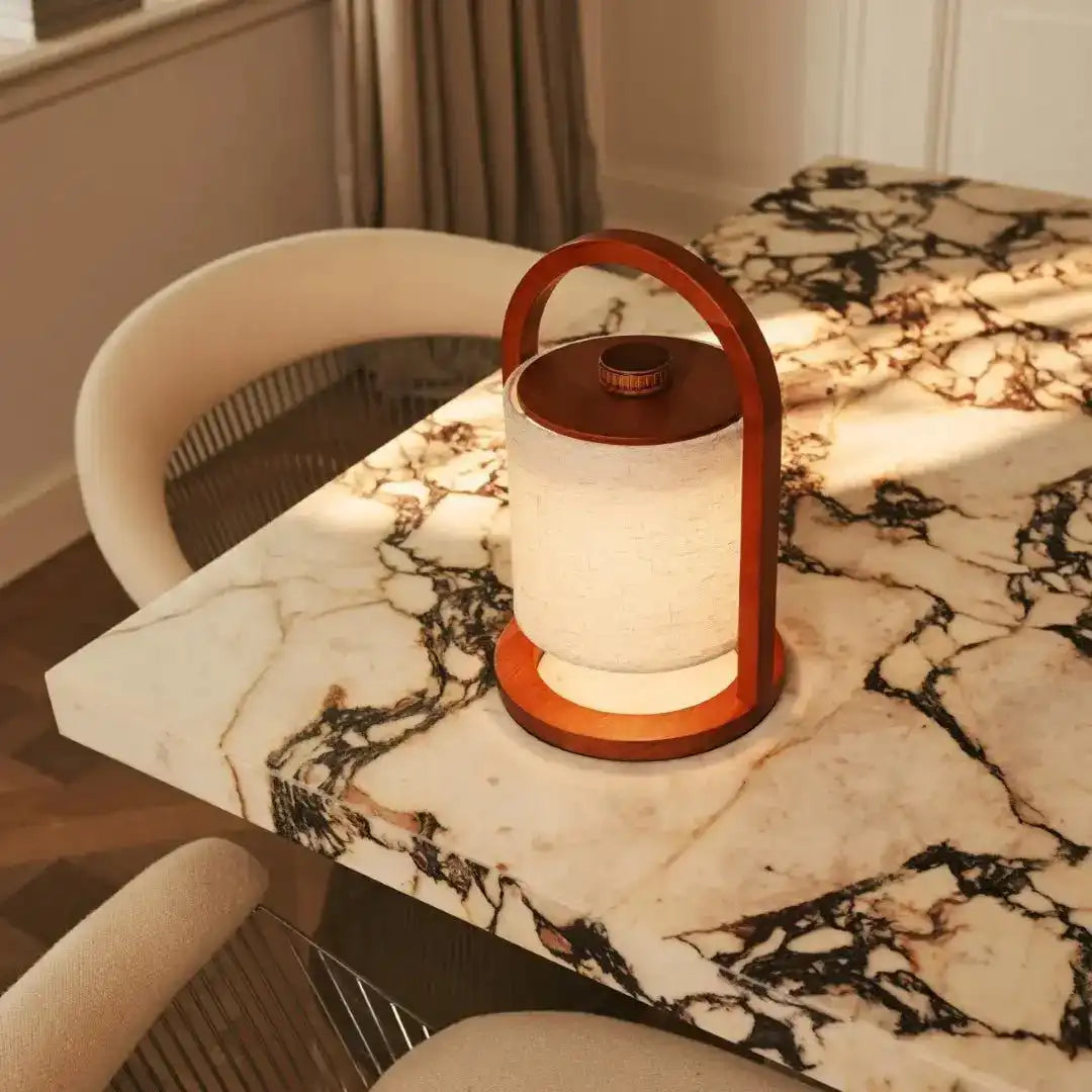 Flusskastanie Holz wiederaufladbare Lampe - dimmbares und schnurloses Licht