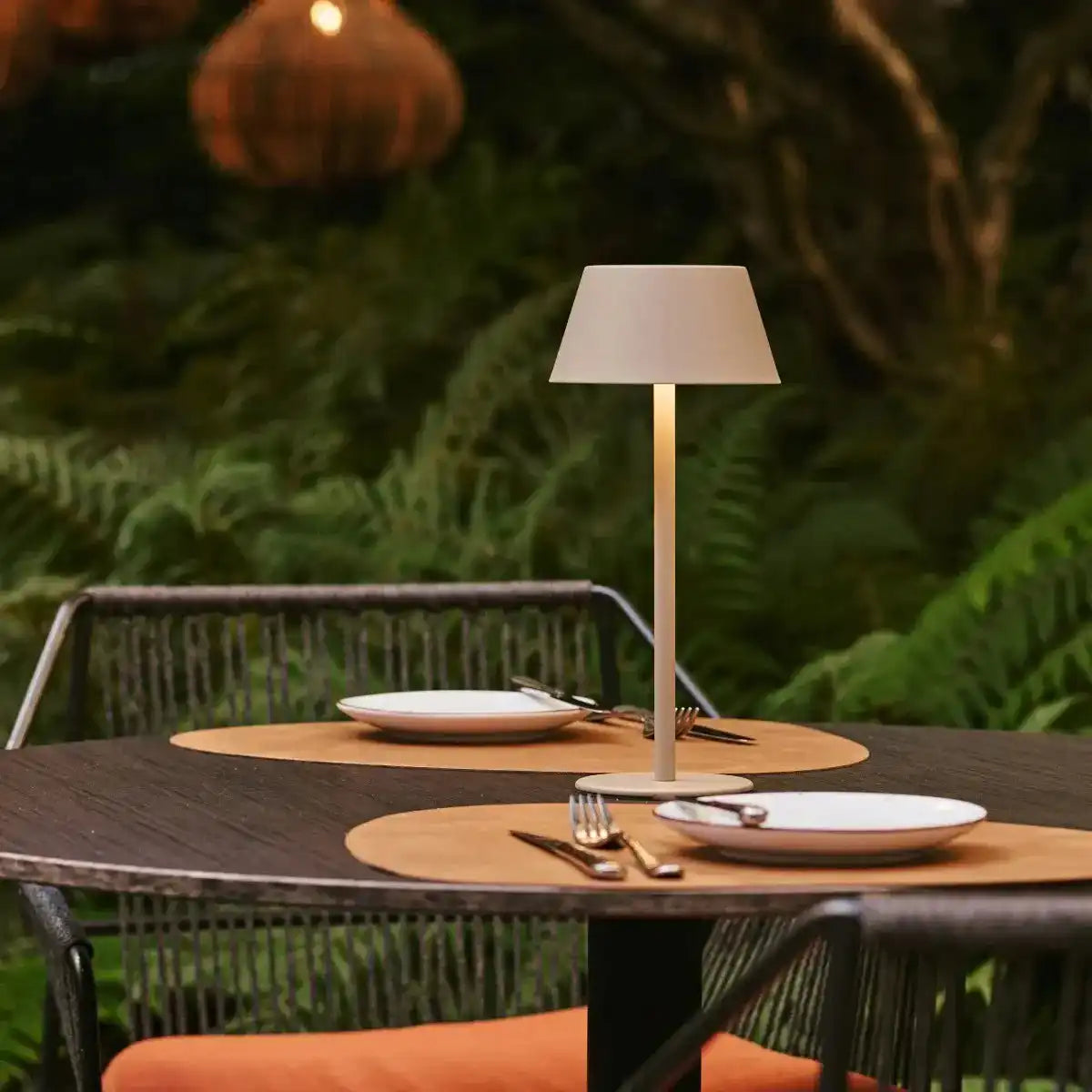 Milou Koala Brown - Tischlampe ohne Kabel l moderne, Design- und 3 Lichtmodi