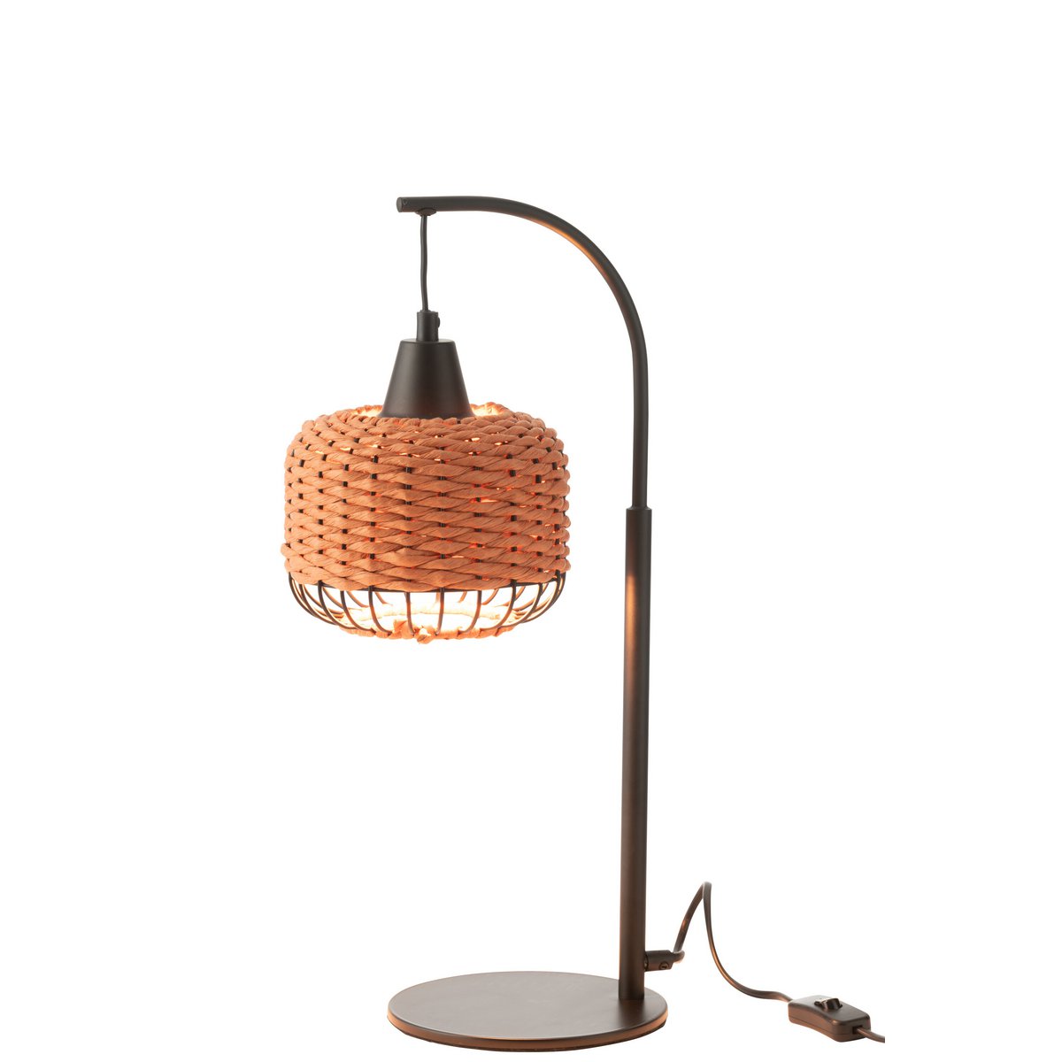 J-Line Lampenlaterne Metall Orange