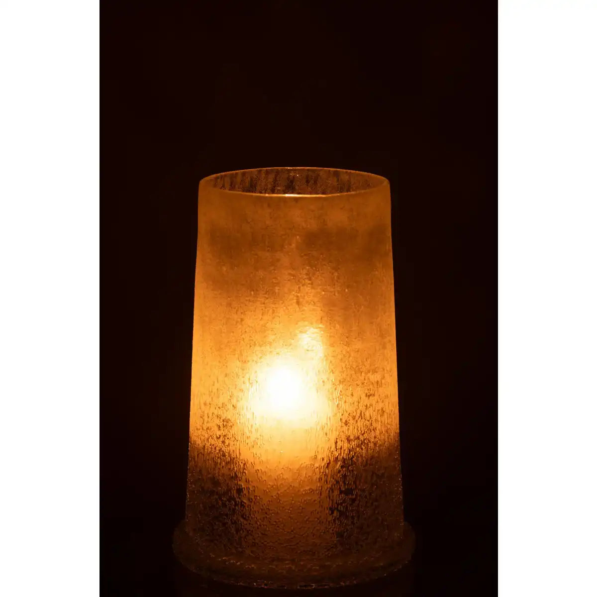 J-Line Windlicht Suiker Glas Wit Large