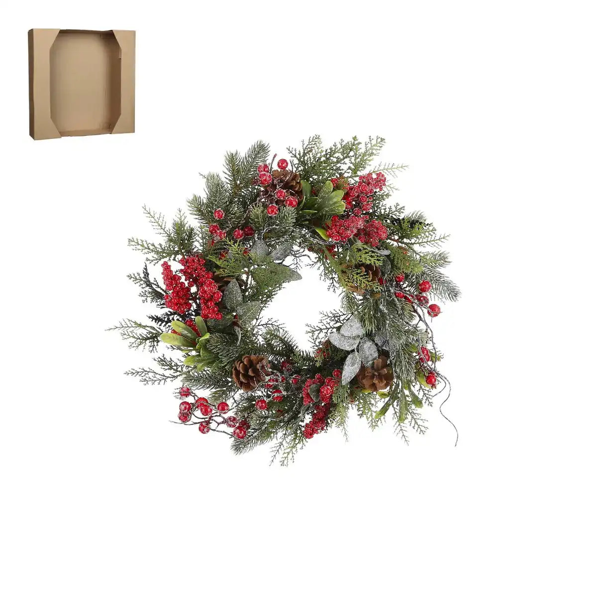 Randell Weihnachtskranz – Ø40 cm – Rot