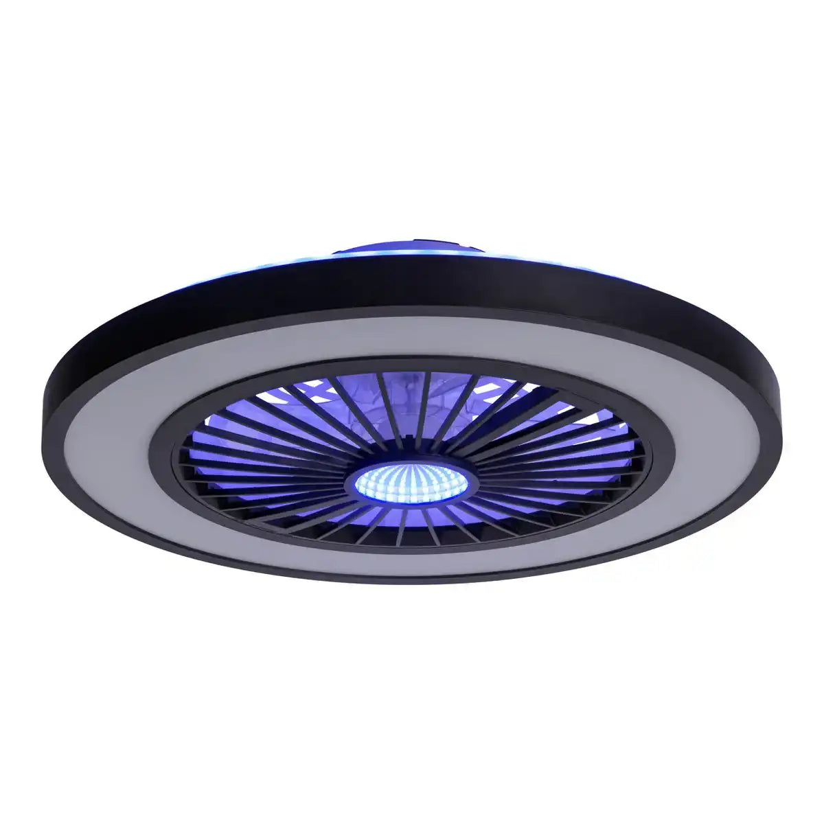 LED Deckenleuchten + Ventilator "ARIOSO" Ø 54 cm, aus Metall und Kunststoff, mit vielen Funktionen