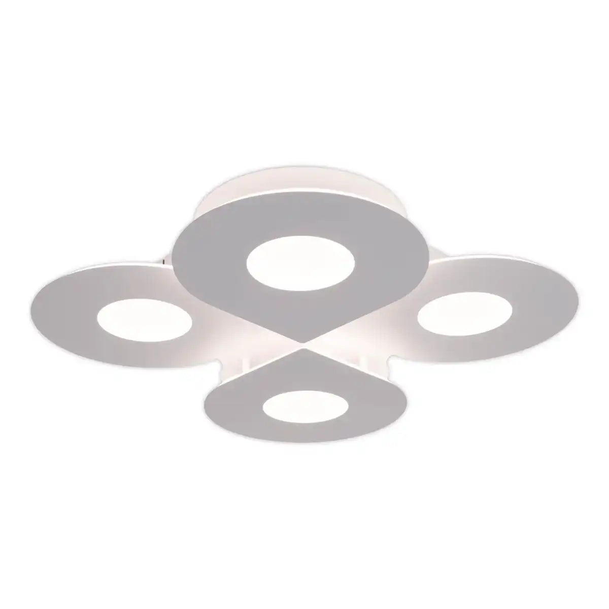 LED Deckenleuchte "SMILLA" weiß, 50 x 50 cm, 8 cm, Metall und Kunststoff, integrierte LEDs, 2400 lm, dimmbar, CCT-Funktion 3.000-6.500 K, Nachtlichtfunktion.