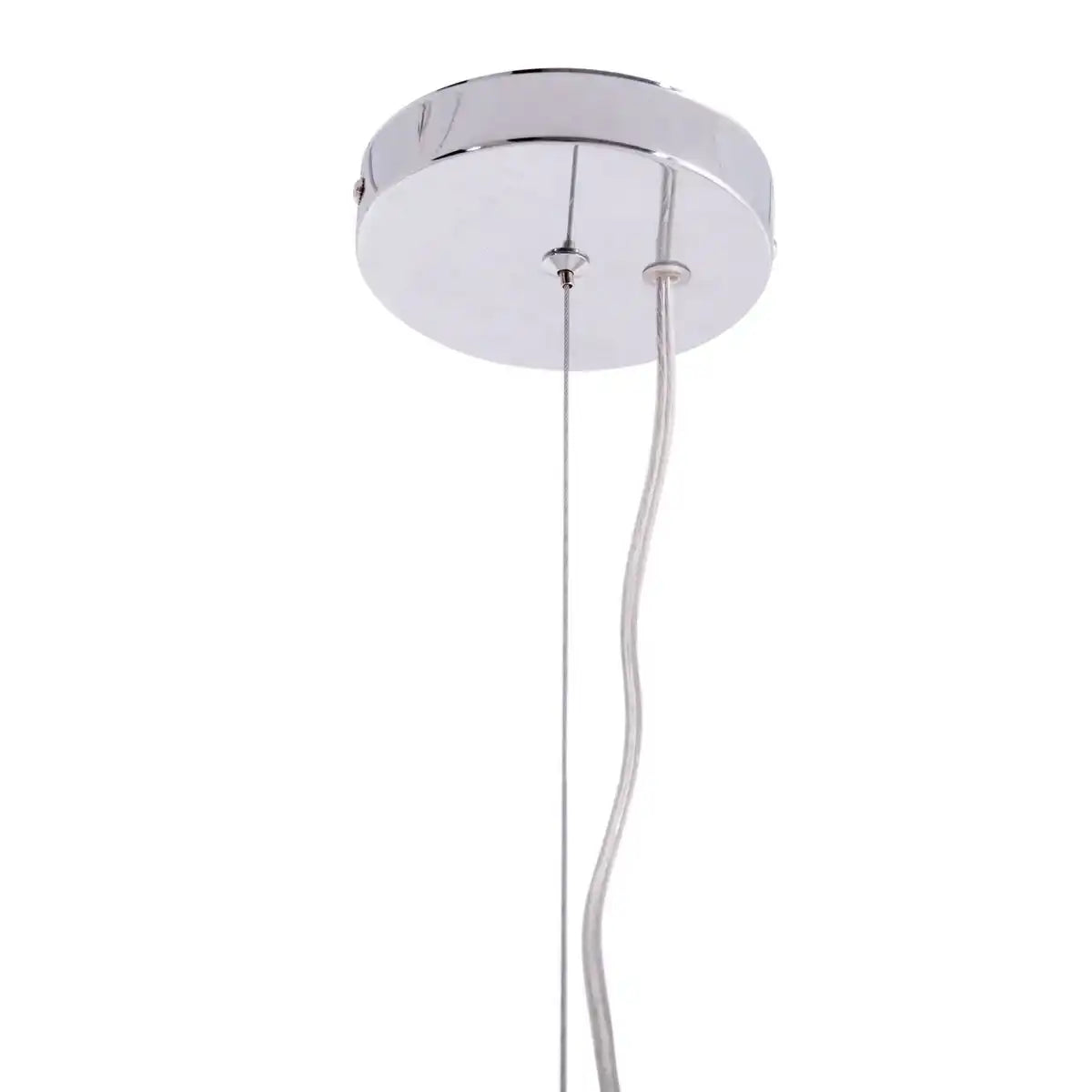 Pendelleuchte "EXPLOSION" aus Metall und irisierendem Glas, G9 Fassungen, Hängelampe für Esszimmer, Wohnzimmer, Diele oder Büro, Øca. 65 cm