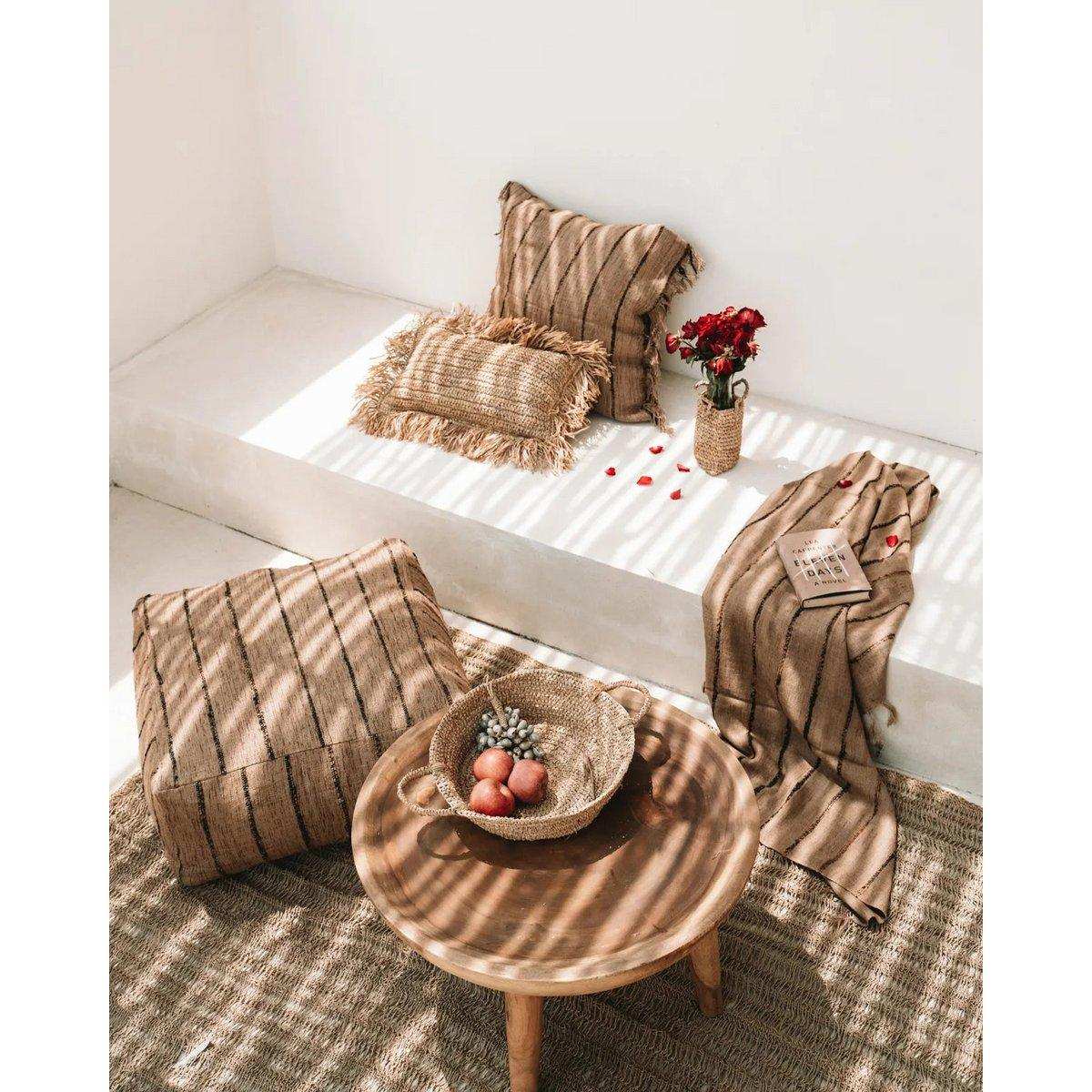 Das s'il vous Plaid – Beige Schwarz - HomeDesign Knaus