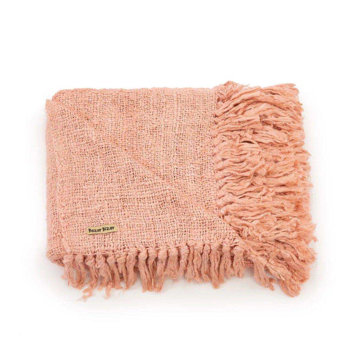 Das s'il vous Plaid – Lachsrosa - HomeDesign Knaus