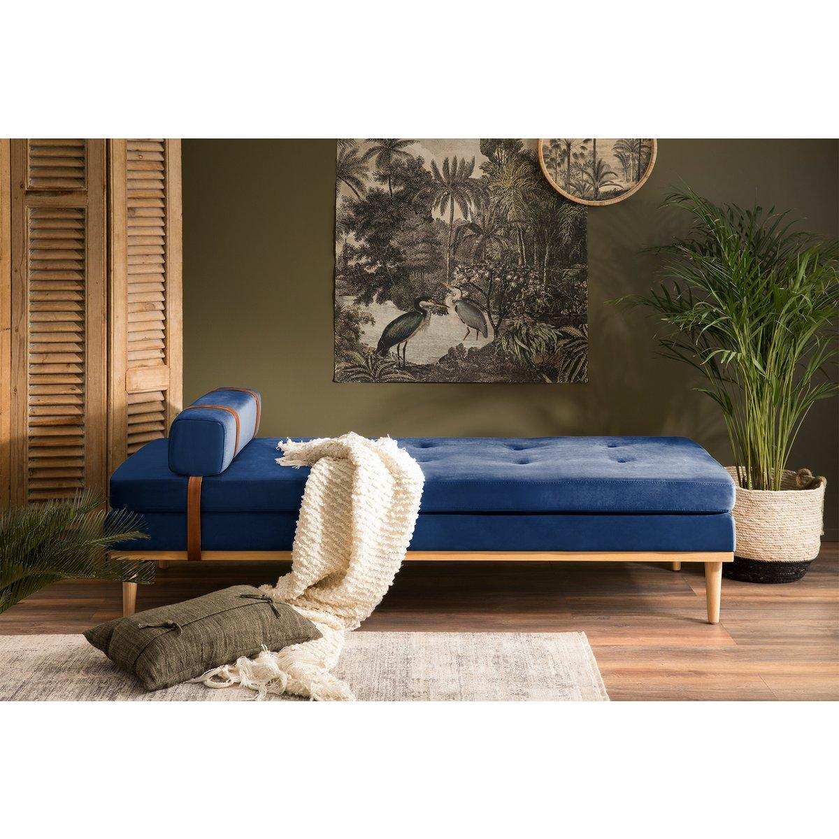 Daybed Samt blau - HomeDesign Knaus