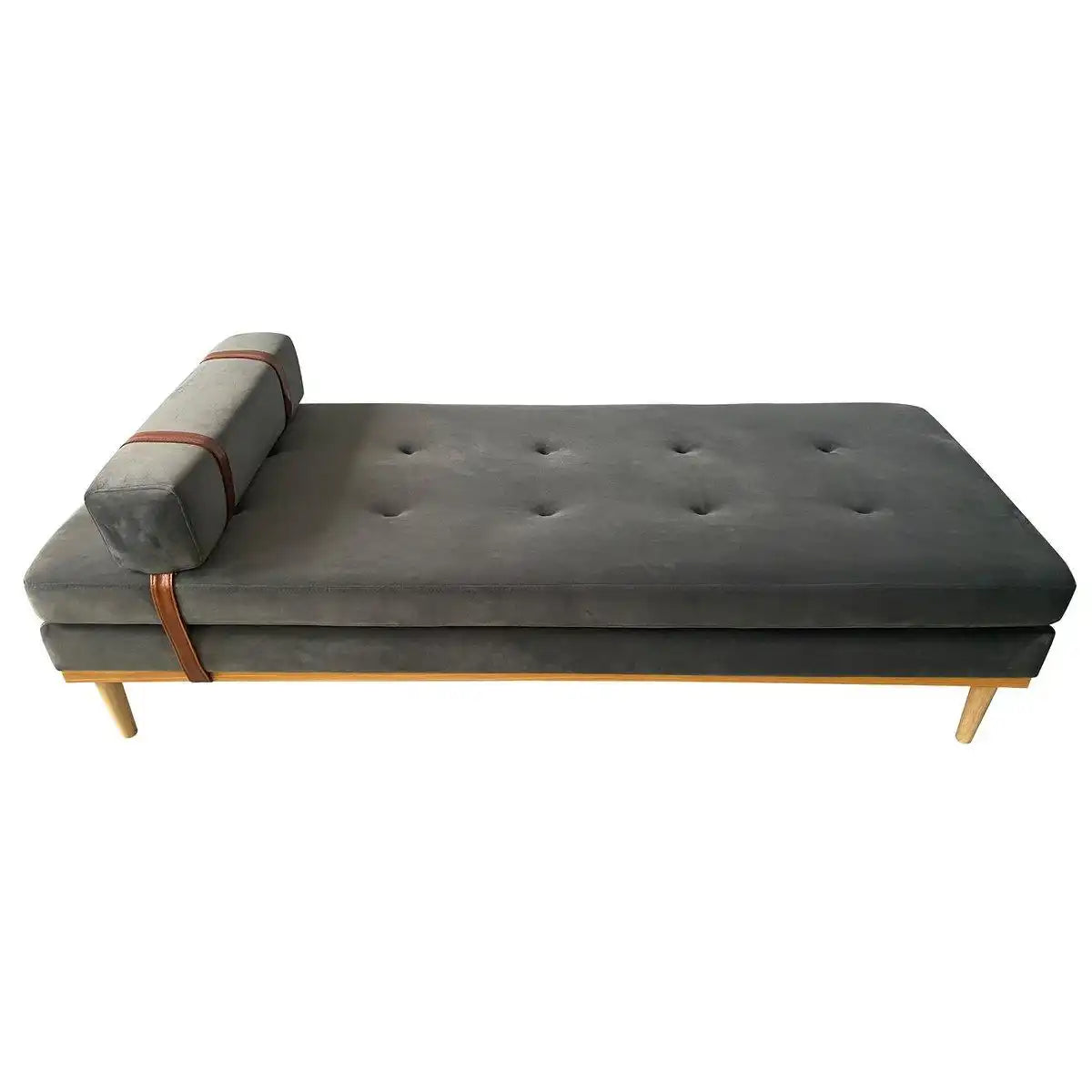 Daybed Samt grau - HomeDesign Knaus