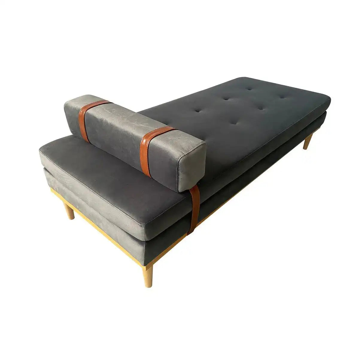 Daybed Samt grau - HomeDesign Knaus