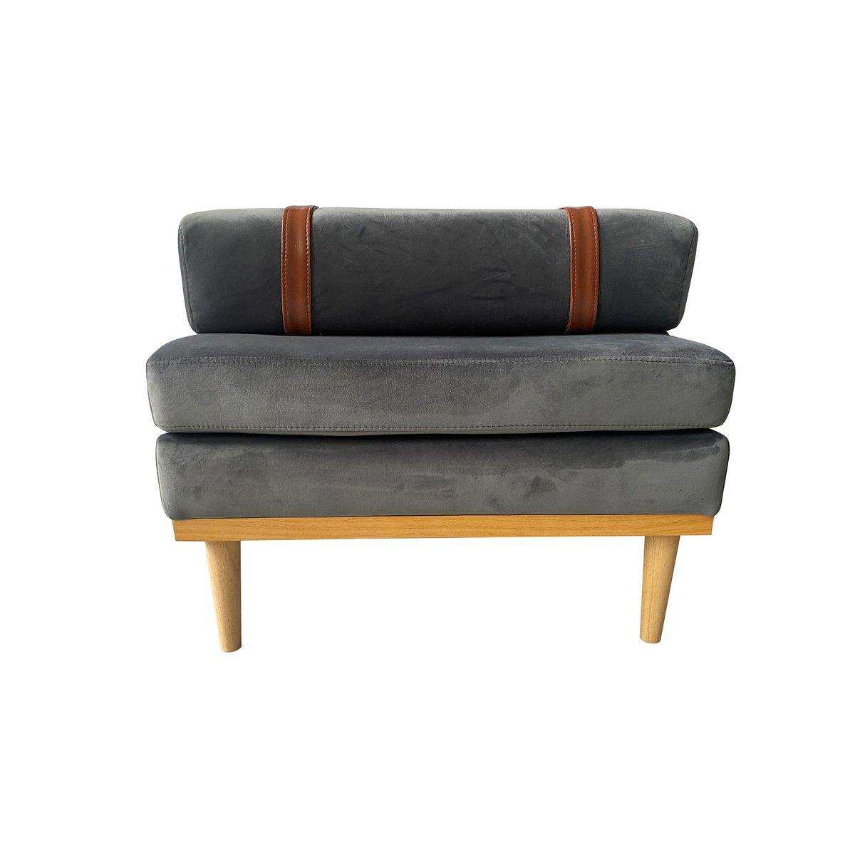 Daybed Samt grau - HomeDesign Knaus