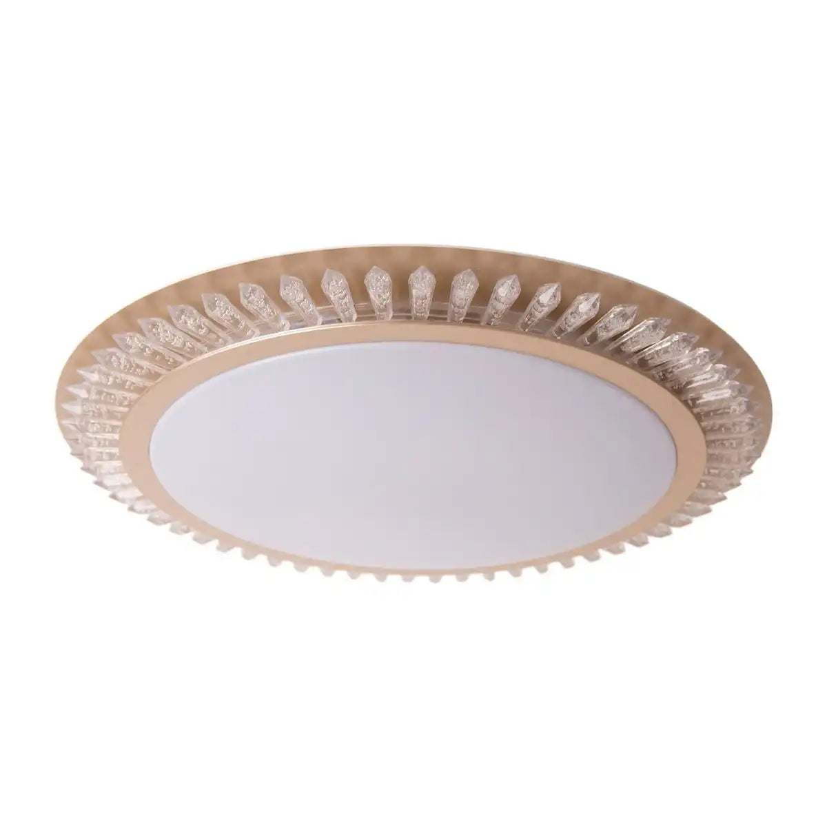 LED Deckenleuchte "MADISON" Ø 48 cm, viele Funktionen, aus Metall und Kunststoff , Gold, mit integrierten LEDs, Beleuchtung für Wohnräume oder Büro