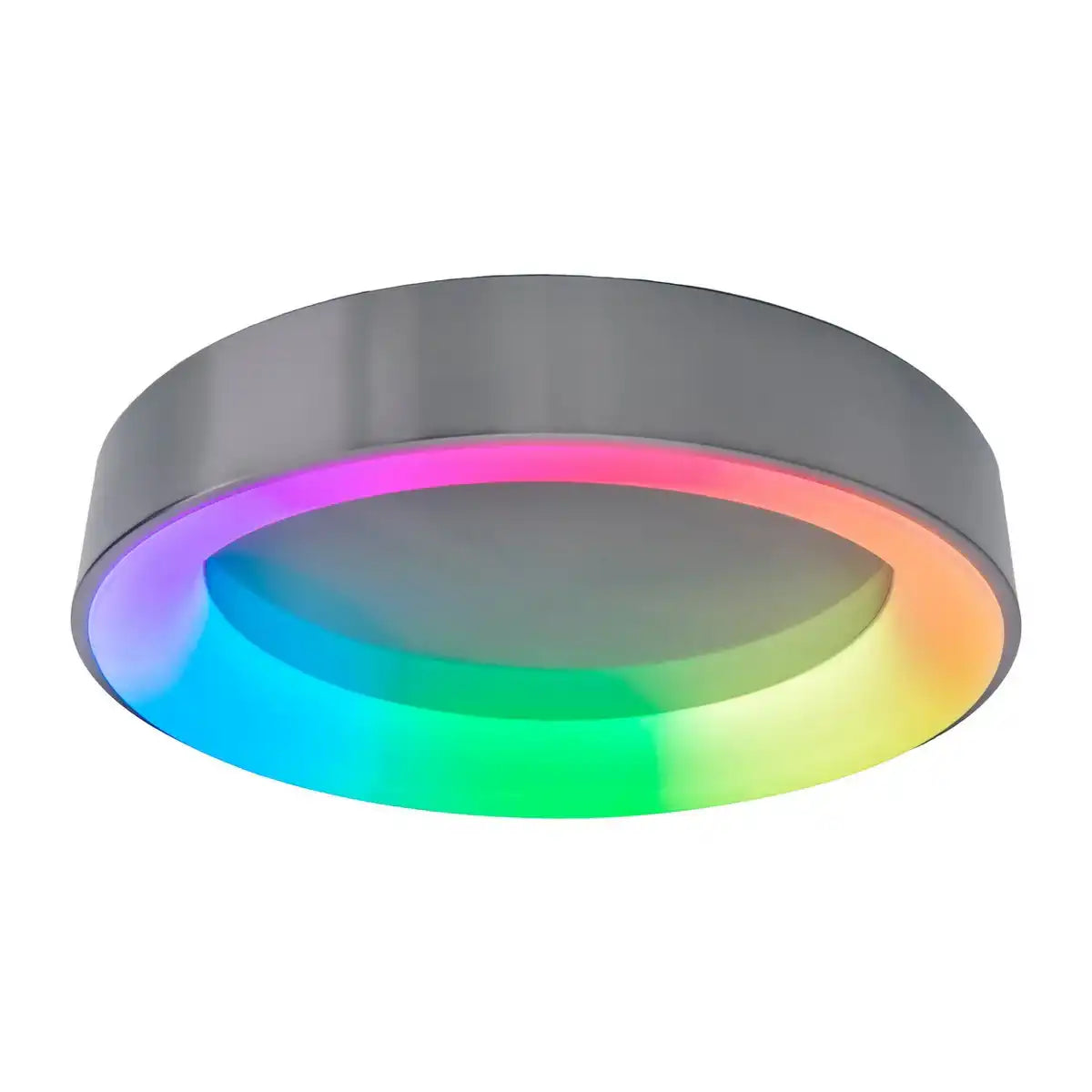 LED Deckenleuchte "MULTO" Ø 46,5 cm, viele Funktionen, aus Metall und Kunststoff, mit integrierten LEDs, Beleuchtung für Wohnzimmer, Büro oder Nachttisch